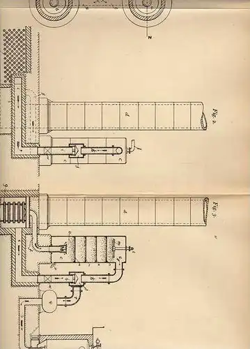 Original Patentschrift - G. Hatton in Saltwells House b. Brierley Hill , 1905 , Verfahren zur Gaserzeugung !!!