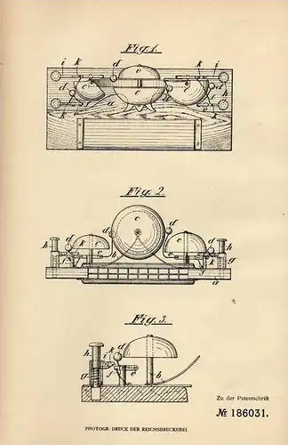 Original Patentschrift - J. Faller in Schwenningen , Meckar , 1906 , Mundharmonika mit Glockenspiel !!!