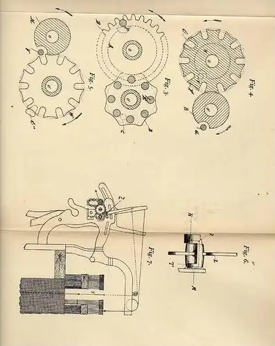 Original Patentschrift - V. Demoulin in Dison , Belgien , 1905 , Webstuhl , Schußzähler , Weberei !!!