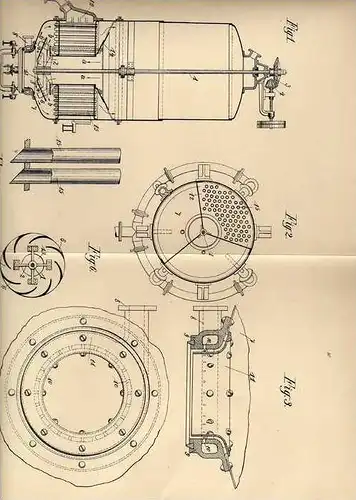Original Patentschrift - A. Müller in Hohenau , 1906 , Verdampf- und Kochapparat , Zuckerfabrik , Zucker !!!
