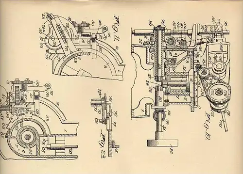 Original Patentschrift - Fa. Geason Works in Rochester , 1905 , Hobel - Maschine  !!!