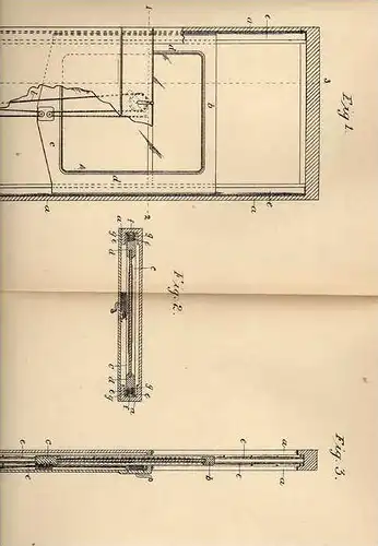 Original Patentschrift - W. Davis in Bridlington , 1906 , Fenster , Schiebefenster !!!