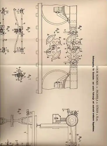 Original Patentschrift - L. Schökel in Zscheila b. Cölln a. Elbe , 1900 , Eisenbahn - Seitenkupplung , Lokomotive !!!