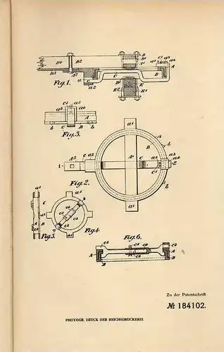 Original Patentschrift - J. Booth in Jumbunna , Austr. , 1906 , Drehkranz für Fahrzeuge , Auto !!!