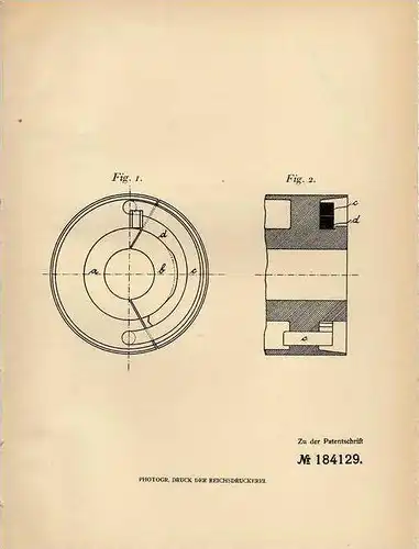 Original Patentschrift - A. Lachat in Dieuze , 1906 , Kupplung , Riemenscheibe !!!