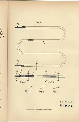 Original Patentschrift - E. Chandler in Taunton , USA , 1905 , Band für Schuhe oder Korsette , Schnürsenkel !!!