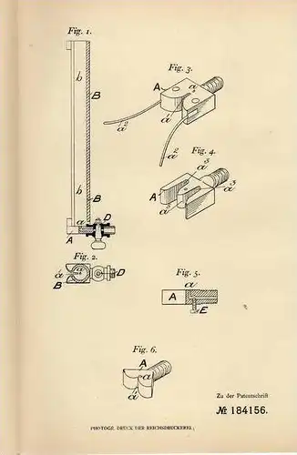 Original Patentschrift - F. Rivett in Heaton Chapel und Heaton Norris , 1906 , Garnmaschine , Gassengmaschine !!!