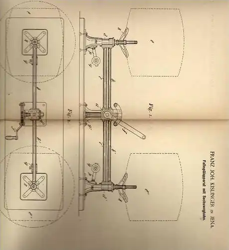 Original Patentschrift - F. Kislinger in Jena , 1894 , Faßspülapparat , Bierfass , Fässer !!!