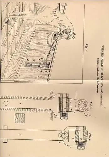Original Patentschrift - W. Resch in Ebensee , 1894 , Halfterriemen , Pferd , Pferde , Stall , Halfter !!!