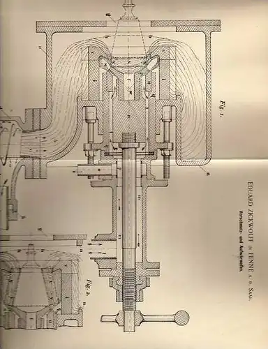 Original Patentschrift - E. Zickwolff in Fenne , 1900 , Ofen für Glas , Glaswerk , Glashütte !!!