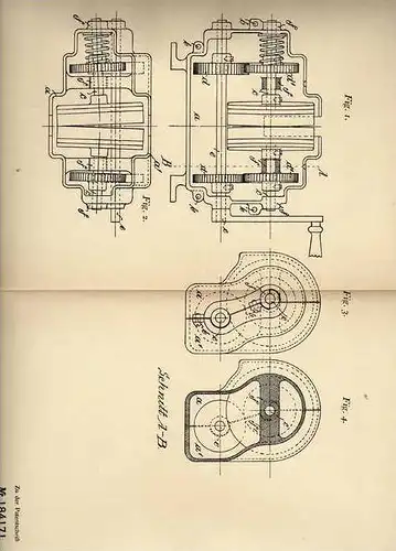 Original Patentschrift - Alexanderwerk in Remscheid , 1906 , Messerputzmaschine !!!