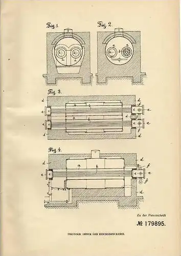 Original Patentschrift - M. Czechocki in Bialystok , 1905 , Flammrohrkessel !!!