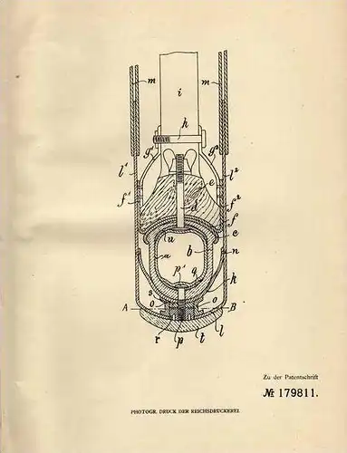 Original Patentschrift - K. Behrens in Amelinghausen , 1905 , Reifen mit Schutzreifen !!!