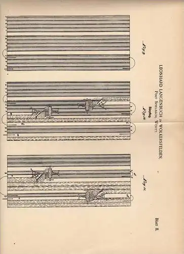 Original Patentschrift - L. Langenbuch in Wolkersfelden ,Post Spielbach ,1899, Saepflug, Agrar , Pflug , Landwirtschaft