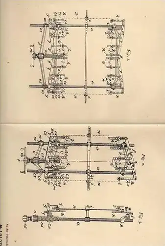 Original Patentschrift - Streckmaschine für Haut , 1904, E. Post in Wallingford , New Haven , USA !!!