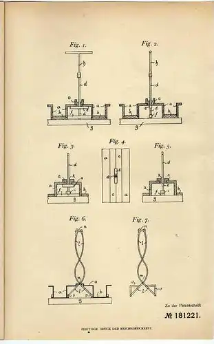 Original Patentschrift - O. Lavanchy in Vevey , 1905 , Balken aus Beton , Bau , Architektur !!!