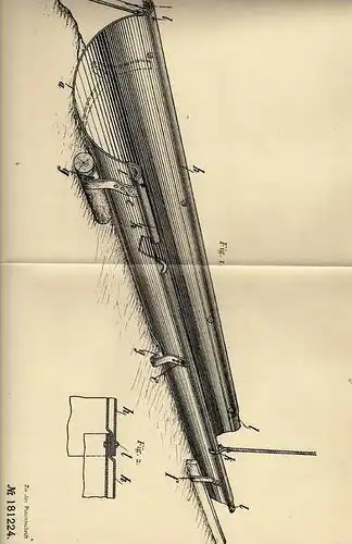 Original Patentschrift -  Netter & Jacobi in Strassburg , 1905, Rutsche für Schüttgut !!!