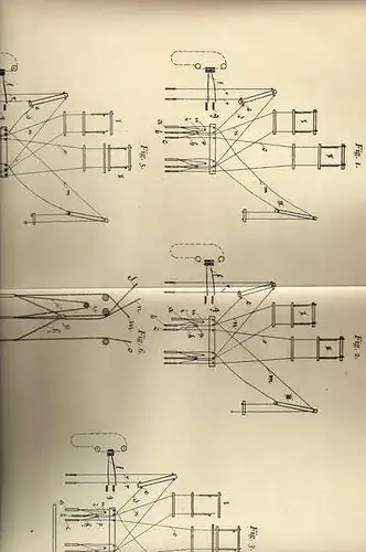 Original Patentschrift - H. Schroers in Crefeld , 1905, Kopiermaschine , Kartenschlagmaschine !!!