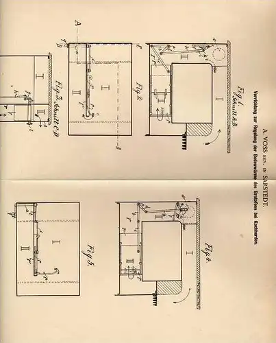 Original Patentschrift - A. Voss in Sarstedt , 1901 , Bratofen , Kochherd , Küche  !!!