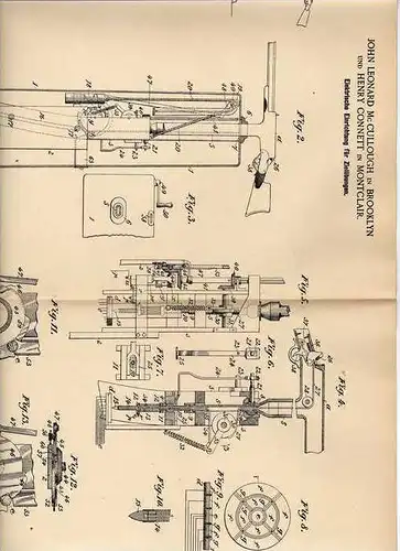 Original Patentschrift -  elektr. Zielübungsgerät , 1901, Gewehr , Pistole , H. Connet in Montclair u. Brooklyn !!!
