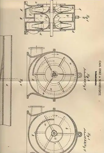 Original Patentschrift - C. Enke in Schkeuditz , 1901 , Ventilator , Lüfter !!!