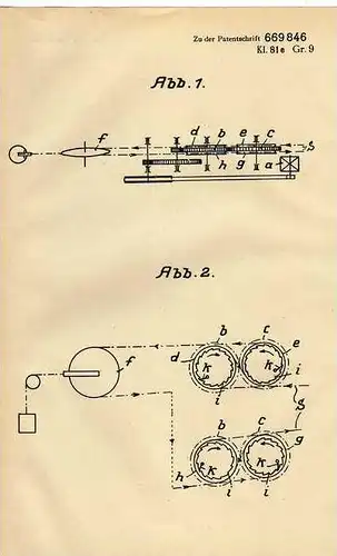 Original Patentschrift - E. Varenkamp in Gallinchen b. Cottbus , 1935 , Antrieb für Treibscheiben , Maschinenbau !!!