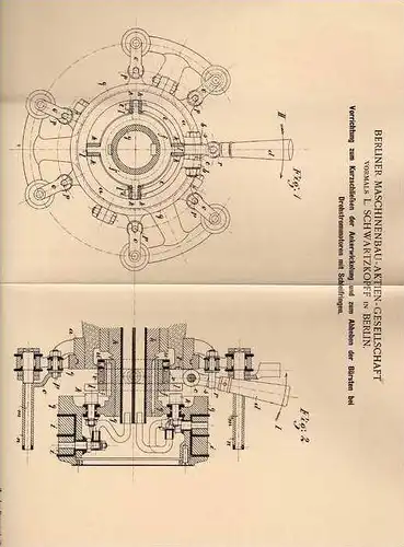 Original Patentschrift - Maschinenbau AG in Berlin , 1899 , Drehstrommotor , Elektriker !!!