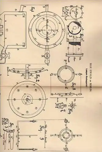 Original Patentschrift -  Lampen - Kochapparat , Kocher , 1882 , M. Ewald in Berlin , Koch , Küche !!!