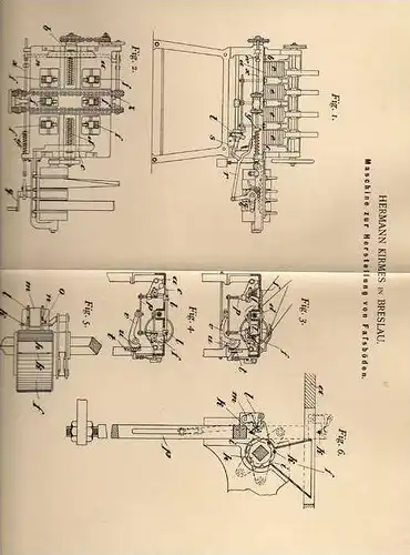 Original Patentschrift - H. Kirmes in Breslau , 1899 , Fass , Bierfass Herstellung !!!