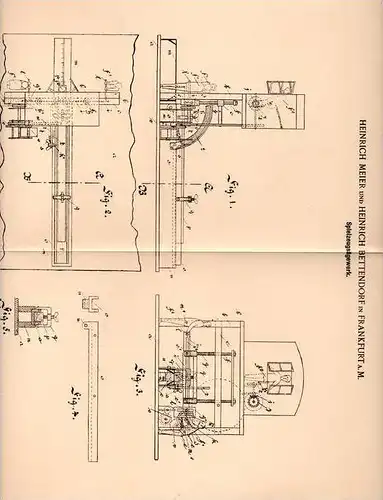 Original Patentschrift - Spielzeug - Sägewerk , Holz , 1902 , H. Bettendorf in Frankfurt a.M. , Tischlerei !!!