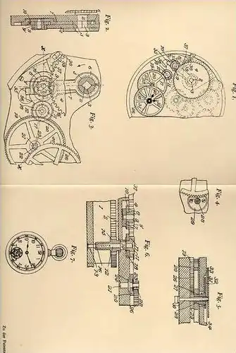 Original Patentschrift - F. Mc Intyre in South Mc Alester , USA , 1905 , Anzeige für Ablauf von Uhren , Uhr , Clock !!!