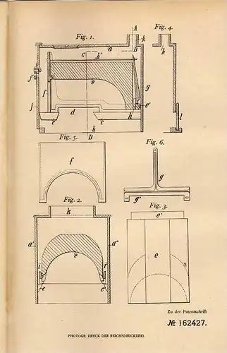 Original Patentschrift - G. Maquigny in Abbeville , 1903 , Schmiedefeuer für Hufeisen !!!