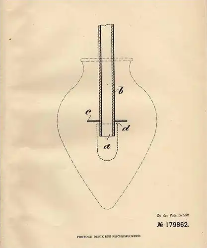 Original Patentschrift - J. Vis in Kralingscheveer b. Rotterdam , 1904 , Invertbrenner für Glasglühlicht , Lampe !!!