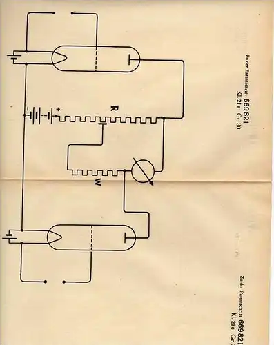 Original Patentschrift - Dr. P. Wulff in Pullach und Solln b. München , 1934 , Röhrenvoltmeter , Voltmeter , Elektrik !!
