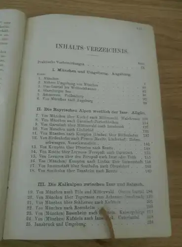 Baedekers Oberbayern , 1921, Reisehandbuch , Bayern , Reklame , Tegernsee , Berchtesgaden , Friedrichshafen , Immenstadt