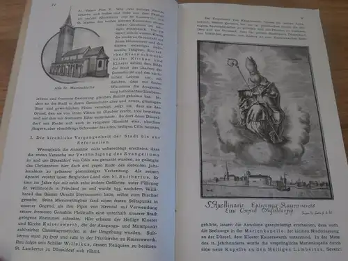 Düsseldorf und seine Umgebung , 1908 , Buch zur 55. Katholiken-Versammlung , mit Stadtplan , Geschichte , Historie !!!