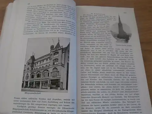 Düsseldorf und seine Umgebung , 1908 , Buch zur 55. Katholiken-Versammlung , mit Stadtplan , Geschichte , Historie !!!