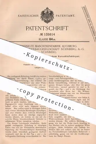 original Patent - Vereinigte Maschinenfabrik Augsburg & Maschinenbaugesellschaft Nürnberg AG | Stauvorrichtung | Fluss