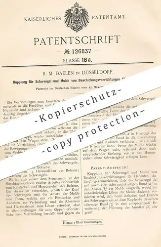 original Patent - R. M. Daelen , Düsseldorf , 1900 , Kupplung für Beschickung an Herdofen | Herd , Ofen , Öfen !!!