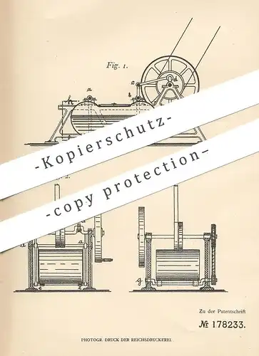 original Patent - Robert Hausdorf , Berlin , 1906 , Behandeln von Gewebe mit Flüssigkeiten | Stoff färben , bleichen !!