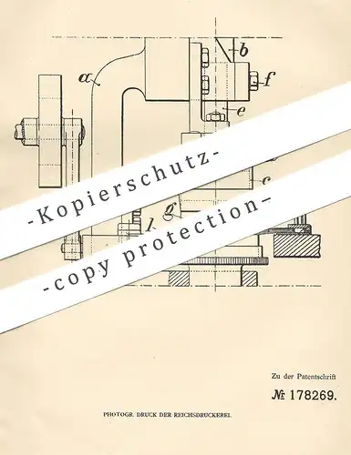 original Patent - Gabriel Mercadier , Marseille , Frankreich , 1905 , Stanzpresse | Presse , Stanzen , Stanzeisen !!!