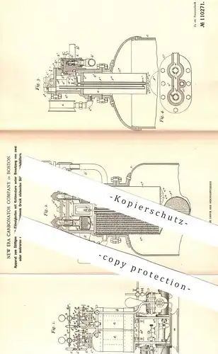 original Patent - New Era Carbonator Company , Boston , 1898 , Sättigen von Flüssigkeiten mit Kohlensäure | Bier , Wein