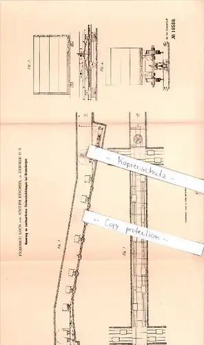 Original Patent  - Friedrich Loch und Adolph Deichsel in Zaborze / Zabrze O.-S. , 1881 , Bergbau !!!
