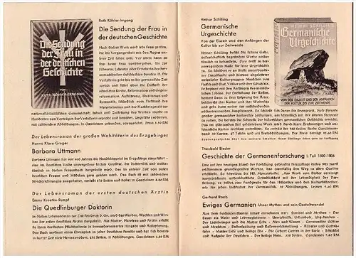 original Katalog - 1941 - Bücher Wehrmacht , Armee , Biographie , Runen , Elredefleth , Sankt Margarethen , WW2 !!!