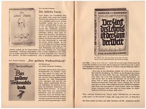original Katalog - 1941 - Bücher Wehrmacht , Armee , Biographie , Runen , Elredefleth , Sankt Margarethen , WW2 !!!