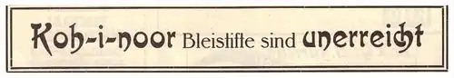 original Werbung - 1927 - KOH-I-NOOR , Bleistifte , L.&C. Hardtmuth !!!