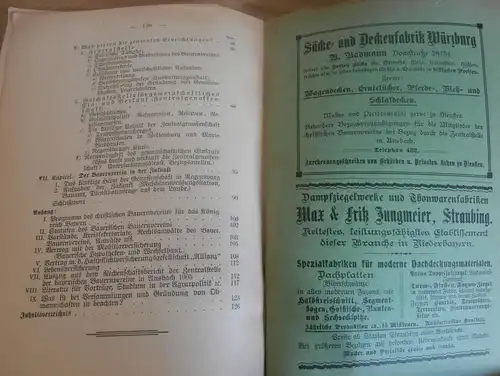 Der Bayerische Bauernverein in Vergangenheit, Gegenwart und Zukunft , 1906 , Bayern , Bauern , Landwirtschaft , Ansbach