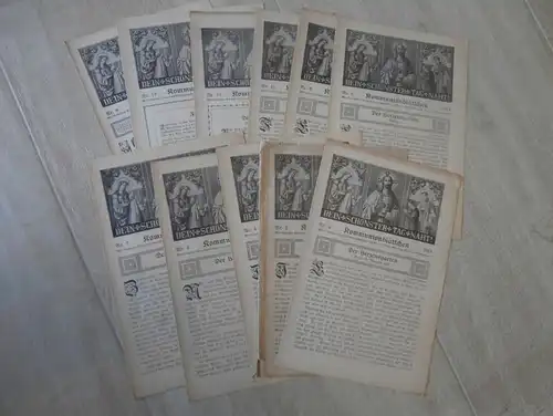 11x Hefte, Calcar / Kalkar , 1914 , Pfarrer Wilhelm Worring , Altkalkar, Altcalcar , Kleve , Chronik , Kirche , Religion