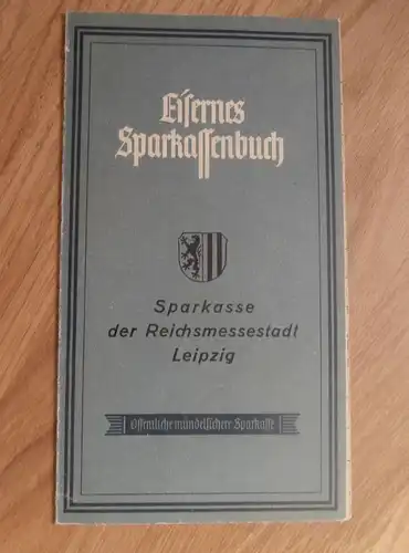 altes Sparbuch Leipzig , 1942 , Otto Kleint , Sparkasse , Bank !!!