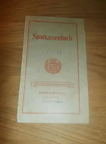 altes Sparbuch Grimma ,1949 - 1953 , Christl Martin , Leipzig , Sparkasse , Bank !!!